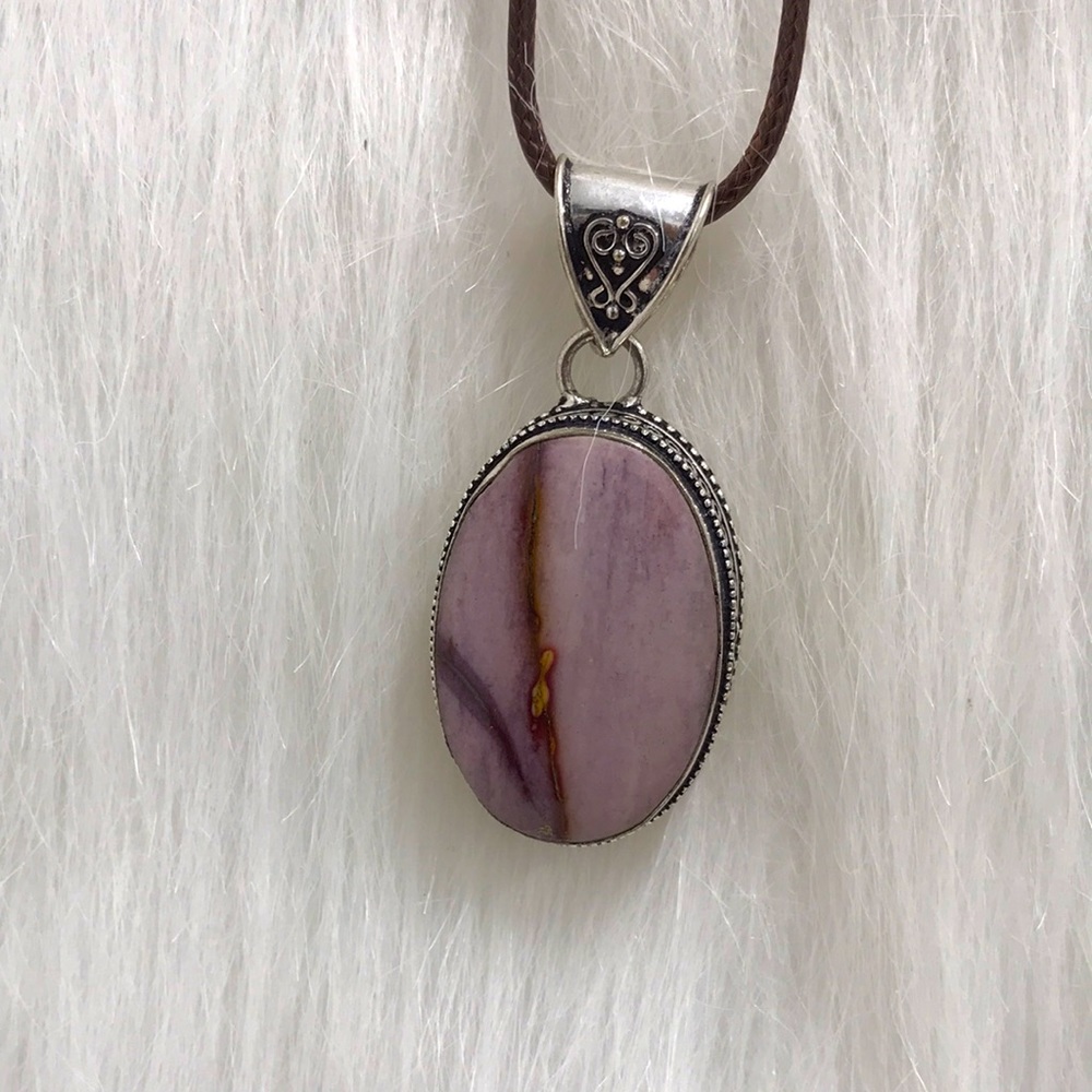 Boho Mookaite Pendant Necklace